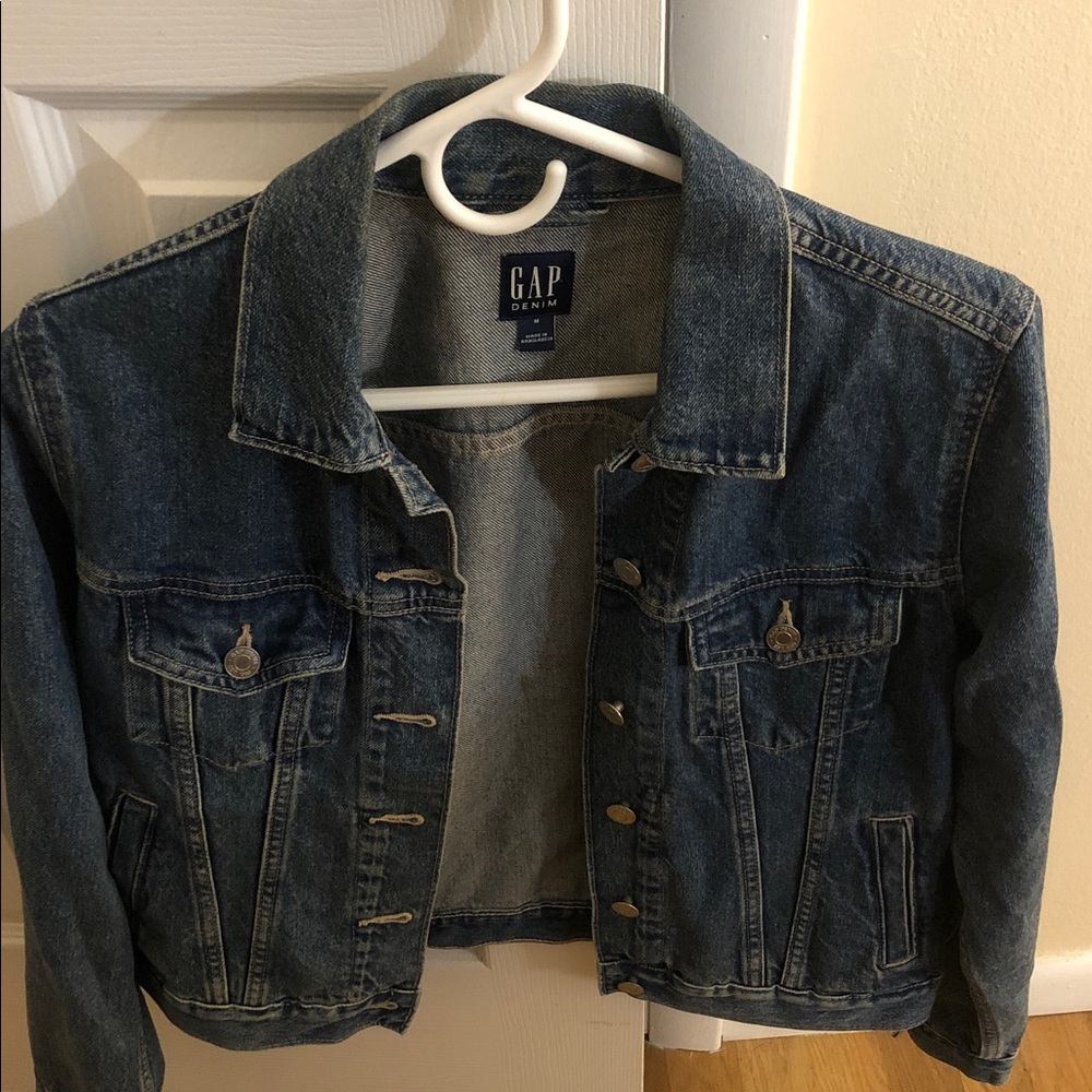 GAP Women's Icon Medium Wash Blue Denim Jacket